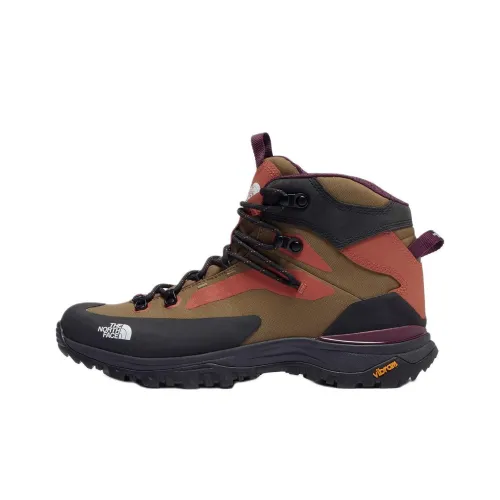 THE NORTH FACE Creston Hike Slip-Resistant Abrasion-Resistant MID Топ Походная обувь Мужская Зеленый Черный