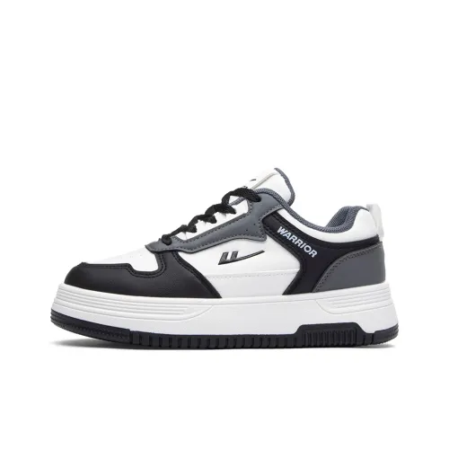 Warrior Slip-resistant Abrasion-resistant Легкие низкие кеды для скейтбординга унисекс белый черный серый