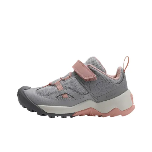 DECATHLON Детская туристическая обувь Цинково-серый Жемчужно-розовый для детей