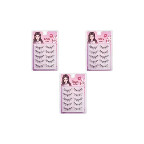 BQI [THREE Boxes Включено] One Piece Подсолнух Прозрачный STEM Накладные ресницы