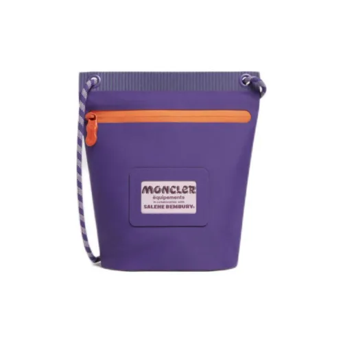 Moncler Эластичная ткань сумка через плечо маленькая унисекс фиолетовая
