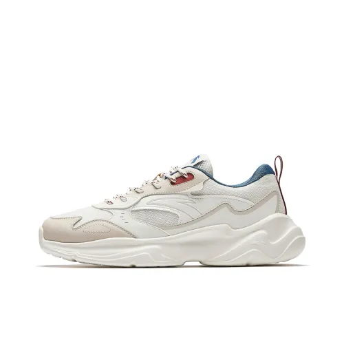 ANTA Life Collection Повседневный Низкий Топ Айвори Белый/Черный Мужской