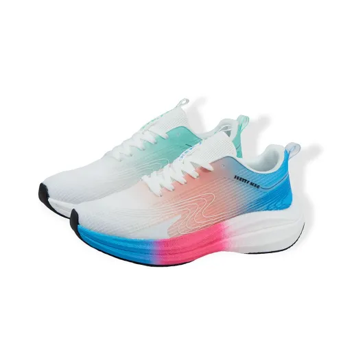 PRETTY SONG Амортизаторы Slip-resistant устойчивые к истиранию низкий топ повседневные беговые кроссовки мужской зеленый синий несовпадающие