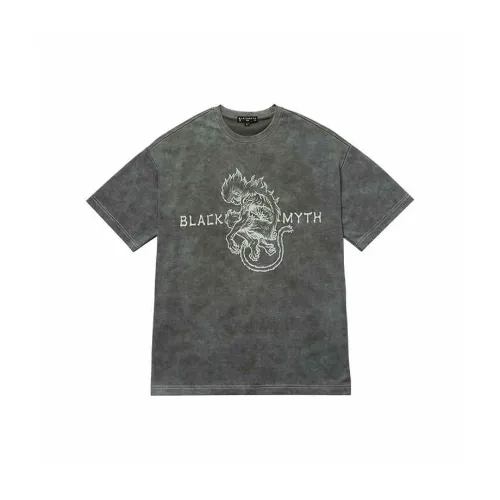 Black Myth Wukong Hatchling Обезьяна Tie Dye T-рубашка Короткий рукав Мерч по IP