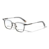 Серый Бронза [качество все Титан] - Плоская подошва Свет анти-Синий Свет линза [Без степени]