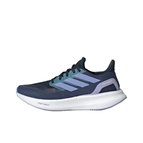 Adidas PUREBOOST 5 Противоскользящие Устойчивые к истиранию Низкий Топ Повседневные Беговые кроссовки Женские Синие