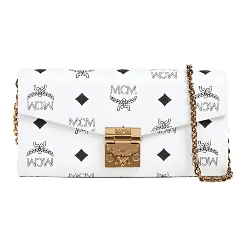 MCM Коровья кожа Сумка через плечо Маленькая Женская Белая