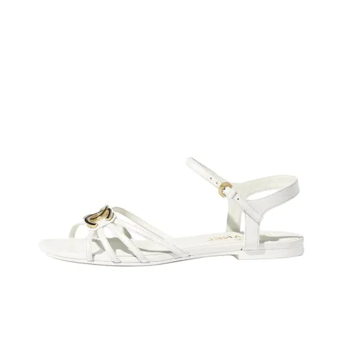 CHANEL One Ремешок Сандалии Женские Белые