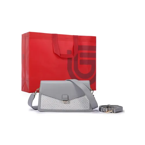 Dubaolu Сумка-конверт из синтетической кожи сумка через плечо женская серая белая