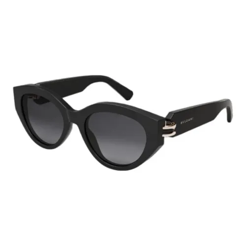 BVLGARI Ацетат OVAL SUNGLASSES Унисекс Черный