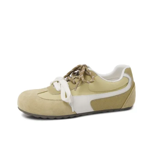 CAMEIDO Slip-resistant Abrasion-resistant Breathable Low-Top Casual Shoes Women's Yellow CAMEIDO Противоскользящий Устойчивый к истиранию Дышащий Низкий Топ Повседневная Обувь Женская Желтая