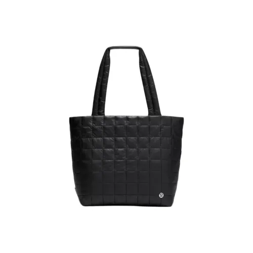 lululemon Нейлоновая сумка-тоут сумка для покупок сумка обычного размера женская черная