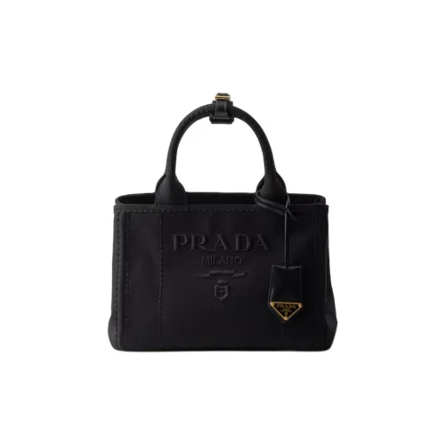 PRADA Холст Сумка Маленькая Женская Черная