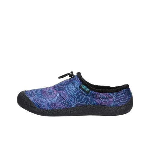 KEEN Howser 3 Тихие Домашние Тапочки Женские Синий Фиолетовый