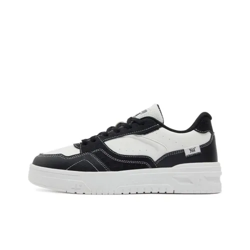 361° Износостойкие Нескользящие и Дышащие Низкие Кроссовки для Скейтбординга Женские Черно-белые