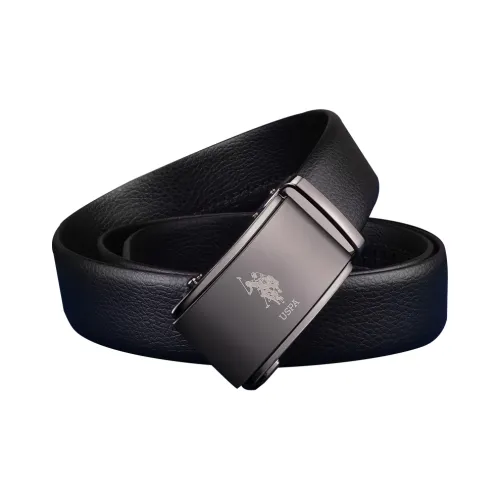 U.S. POLO ASSN. Ремни из коровьей кожи обработанной методом Transferred мужские 3,5 см