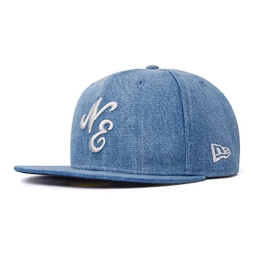 New Era Полиэстер Хлопок Кепки Унисекс Джинсовый Синий