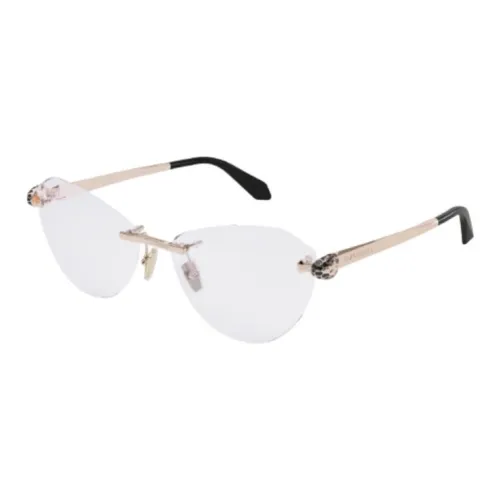 BVLGARI Металл Кошачий глаз Оправы для очков Унисекс Золото