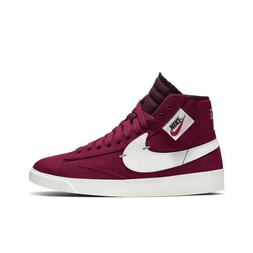 Nike Blazer Mid Slip Resistant Abrasion Resistant MID Топ Скейтборд Кроссовки Женские Красный