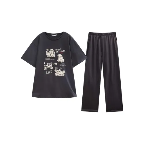 GUKOO Пижамный комплект мужской графитовый серый