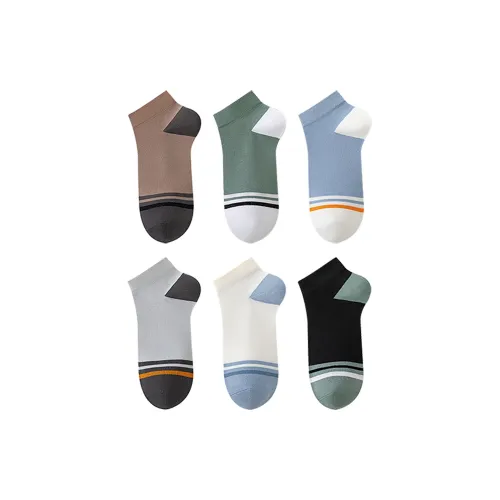 H YXIANG No Show Носки Мужские 6 пар