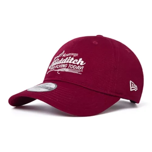 New Era Хлопковые кепки унисекс вишнево-красного цвета