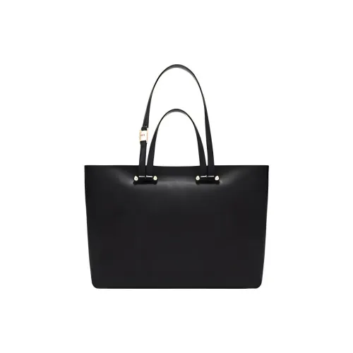 Furla Сумка Tote из коровьей кожи Сумка для покупок Сумка через плечо Сумка Большая Женская Черная