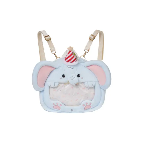 RIZHI STORE Мультяшный Маленький Животные Премиум Флис Плюшевый Сумка через плечо Рюкзак Обычный Женские Слон