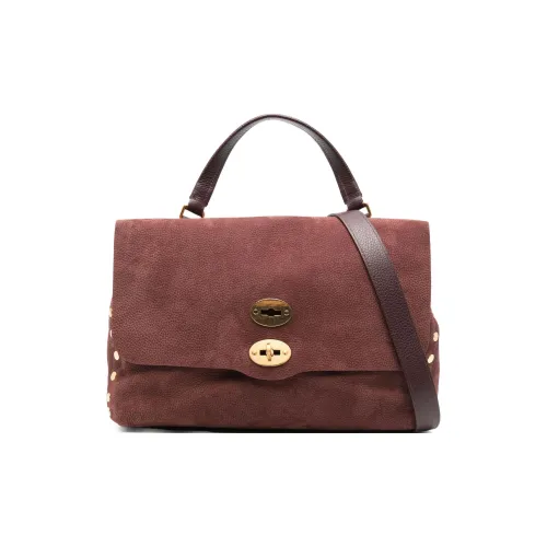 Zanellato Postina Замша Сумка через плечо Сумка среднего размера Женская Бордовый Красный