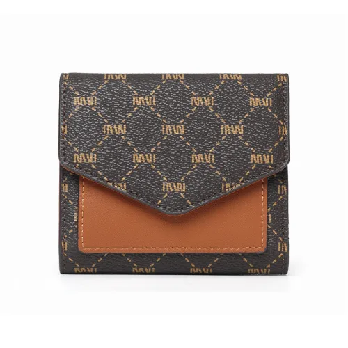 SEPTWOLVES Кошелек из искусственной кожи женский кофейный