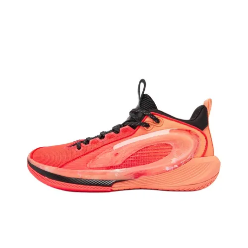QIAODAN Slip-resistant Rebound Breathable And Supportive Low-Top Children's Basketball Shoes Reddish Orange QIAODAN Противоскользящий Отскок Дышащий И Поддерживающий Низкий Топ Детские Баскетбольные Кроссовки Красный Оранжевый