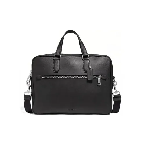 COACH Kennedy Коровья кожа Сумка Стандартная Мужская Черная