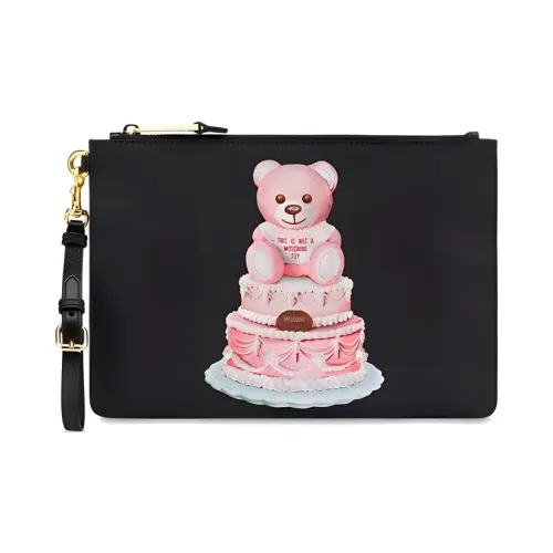 MOSCHINO Ткань Клатч Стандартный Женский Черный