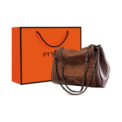 PT'SON Синтетическая кожа Сумка через плечо Подмышечный Тоут Сумка на плечо Стандартная Женская Кофейная