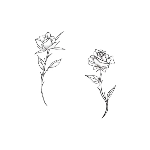 QINGSHANQIHAI Двойной Розовый Romance Временные татуировки Безводное Граффити