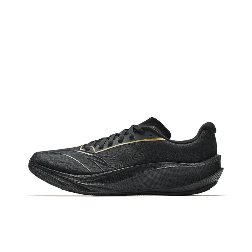 ANTA Амортизация Slip-on Resistant Дышащий Rebound Low Top Азотная технология Повседневная Тренировка Беговые кроссовки Мужской Черный