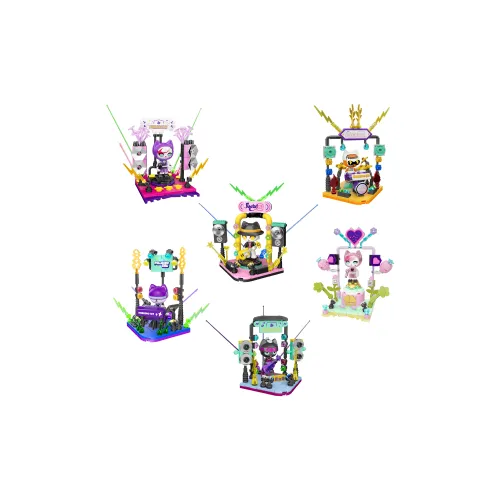 FUNIFY Snore Коллекция Meow Музыкальный фестиваль Конструкторы Слепые коробки Один Mystery Коробка Целая коробка 6 шт