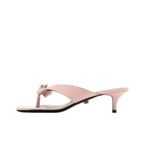 VERSACE Gianni Шлепанцы 4,5 см Женские Светло-розовые