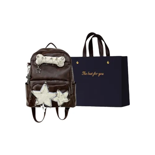 ZUONU ПУ (полиуретан) Рюкзак Сумка через плечо Стандартная Женская Коричневая