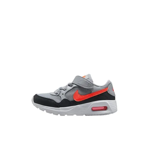 Nike Air Max SC Low Топ Kids Lifestyle Shoes Волчий серый Антрацитовый Белый Яркий Темно-красный Детский