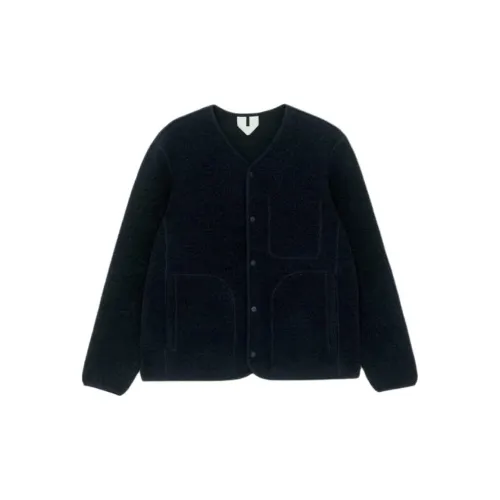 ARKET Бархат Feel Пальто Мужской Темно-синий