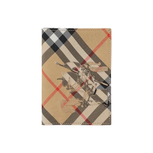 Burberry Полиэстер Держатель для паспорта Мужской Песочный