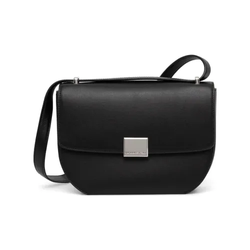 KARL LAGERFELD Телячья кожа Сумка через плечо Средняя Женская Черная