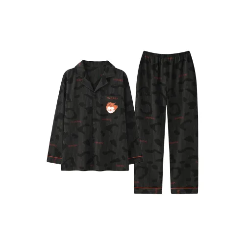 Lanza Pajama Set Мужской Темно-Серый
