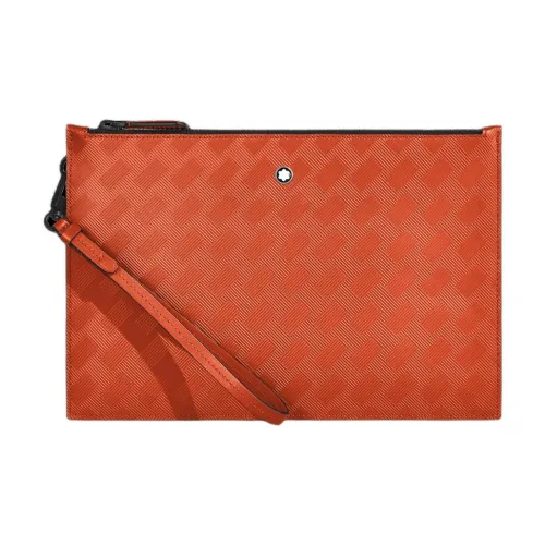 MONTBLANC Коровья кожа Клатч Унисекс Golden Оранжевый Красный