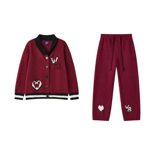 WILD ROOMS Зимний комплект пижам унисекс красный