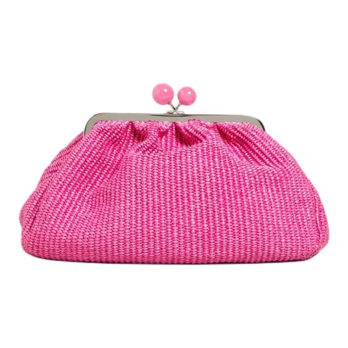 WEEKEND MaxMara Хлопок Одно Плечо Клатч Экстра Большой Женский Фуксия