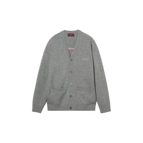 GUCCI SS25 Кашемировый свитер мужской серый