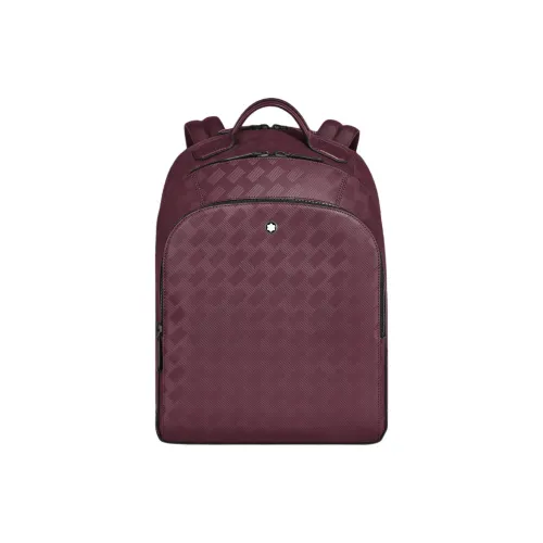 MONTBLANC Коровья кожа крупнозернистая Рюкзак Большой Унисекс Бордовый красный