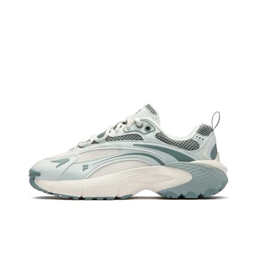FILA FUSION Кольцо Беговые кроссовки Низкий верх Звездный желтый/Молочно-зеленый Женские